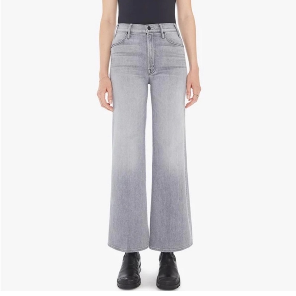 Mother The Hustler Roller Ankle Wide Leg Jeans in Chateau Secrets size 28